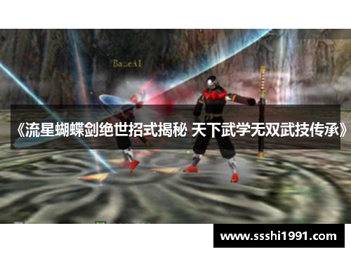 《流星蝴蝶剑绝世招式揭秘 天下武学无双武技传承》